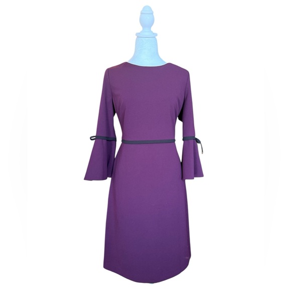 Tommy Hilfiger Eggplant and Black Dress - Picture 1 of 5